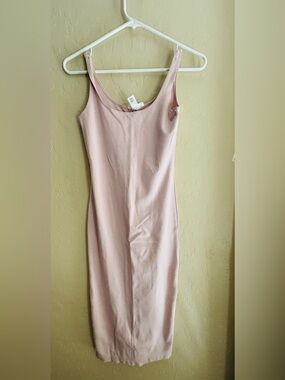Forever 21 Blush Pink Midi Bodycon Tank Dress ~ Women’s Small